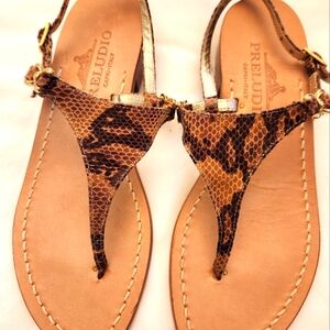 Preludio Women's SnakeskinSandals